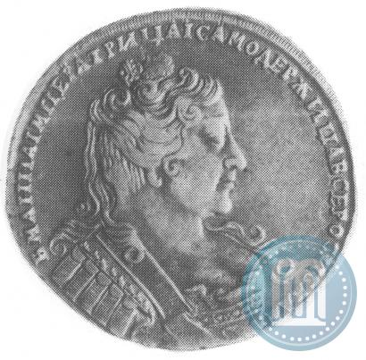 Фото 1 рубль 1733 года  