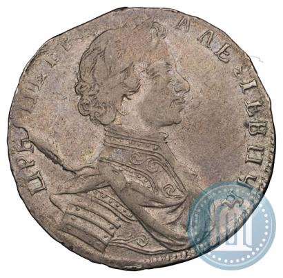 Фото Полуполтинник 1713 года G "Портрет работы С. Гуэна"