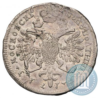 Фото Полуполтинник 1713 года G "Портрет работы С. Гуэна"