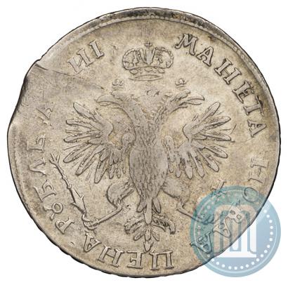 Фото 1 рубль 1718 года OK-L 
