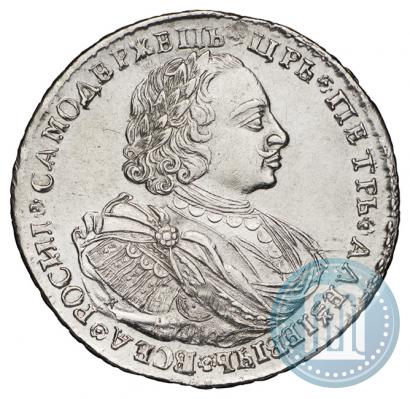 Фото 1 рубль 1720 года K "Портрет в наплечниках"