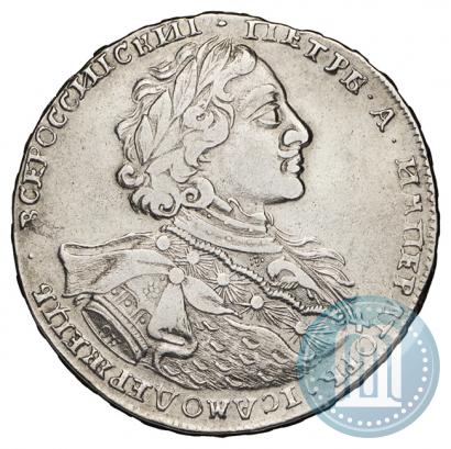 Фото 1 рубль 1723 года OK "Портрет в горностаевой мантии"