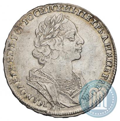 Фото 1 рубль 1724 года  "Портрет в античных доспехах"