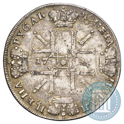 Фото 1 рубль 1725 года СПБ "Солнечный в латах"