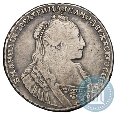Фото 1 рубль 1734 года  "Тип 1735 года"