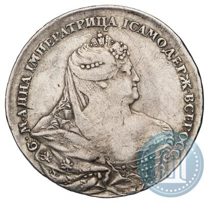 Фото 1 рубль 1737 года  "Работы Гедлингера"