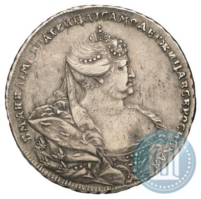Фото 1 рубль 1737 года  "Московский тип"