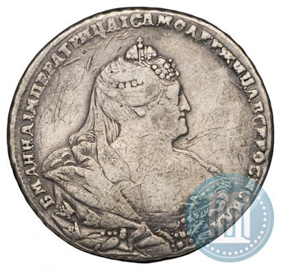 Picture 1 rouble 1738 year  "Moscow type"