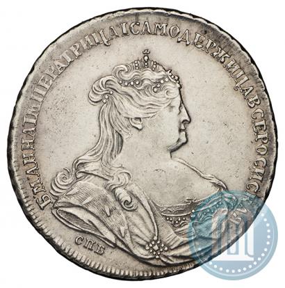 Фото 1 рубль 1738 года СПБ "Петербургский тип"