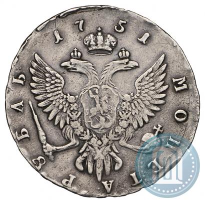 Picture 1 rouble 1751 year ММД 