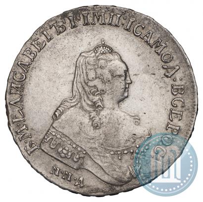 Фото 1 рубль 1754 года ММД-МБ 