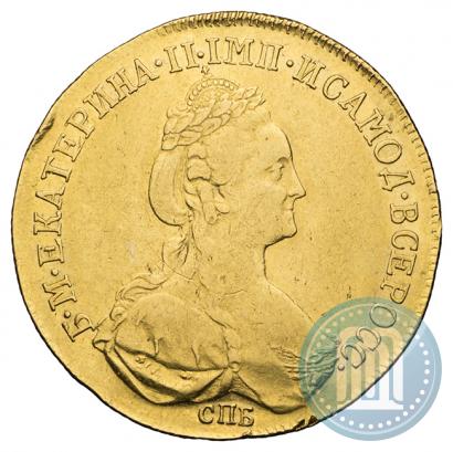 Фото 10 рублей 1780 года СПБ 