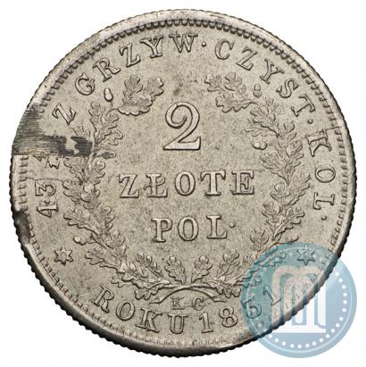 Picture 2 złote 1831 year KG "Polish uprising"