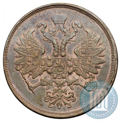 Picture 2 kopecks 1863 year ЕМ 