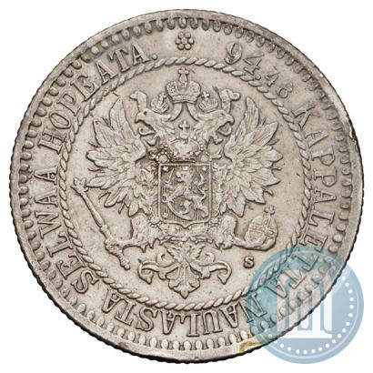 Picture 1 markka 1865 year S 