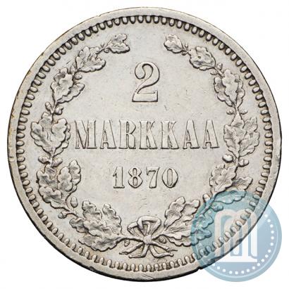 Picture 2 markkaa 1870 year S 