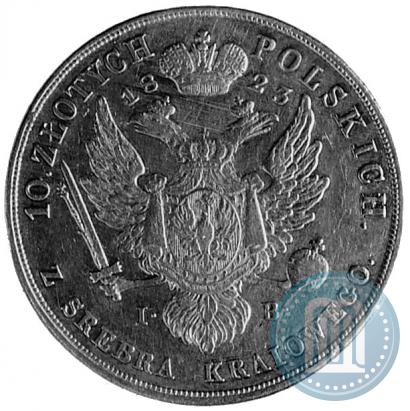 Picture 10 złotych 1823 year IB 