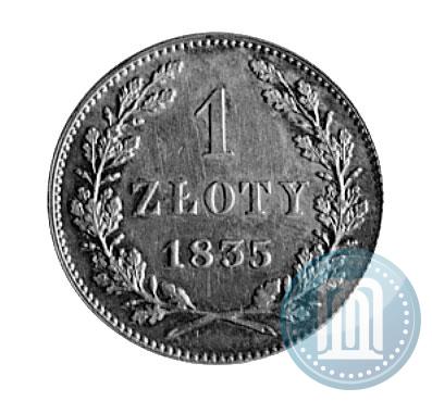 Picture 1 złoty 1835 year  "Free city of Kraków"