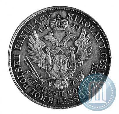 Picture 5 złotych 1829 year FH 