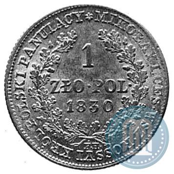Фото 1 злотый 1830 года FH 