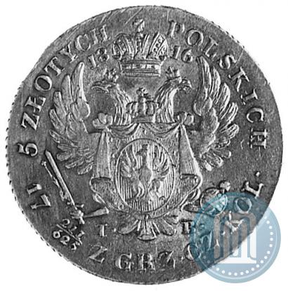 Picture 5 złotych 1816 year IB 