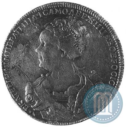 Picture 1 rouble 1726 year СПБ "Petersburg type, portrait turned to the left"