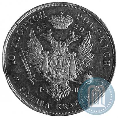 Picture 10 złotych 1820 year IB 