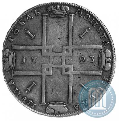 Фото 1 рубль 1723 года OK "Портрет в горностаевой мантии"