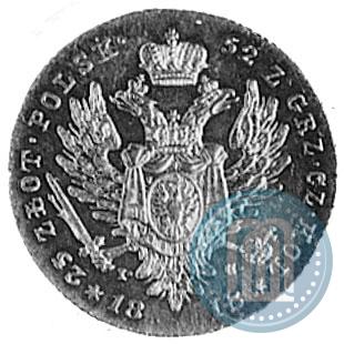 Picture 25 złotych 1818 year IB 