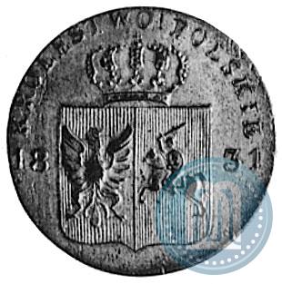 Фото 10 грошей 1831 года KG "Польское восстание"