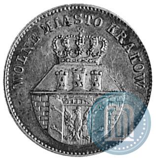 Picture 1 złoty 1835 year  "Free city of Kraków"