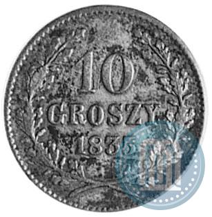 Picture 10 groszy 1835 year  "Free city of Kraków"