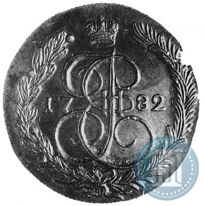 Фото 5 копеек 1782 года КМ 