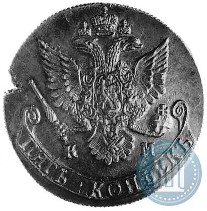 Фото 5 копеек 1782 года КМ 
