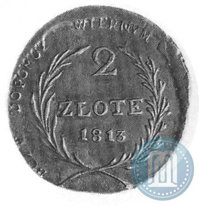 Фото 2 злотых 1813 года  