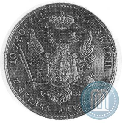 Picture 10 złotych 1823 year IB 