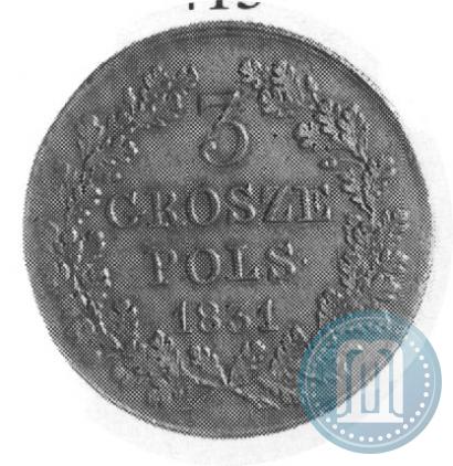 Picture 3 grosze 1831 year KG "Polish uprising"