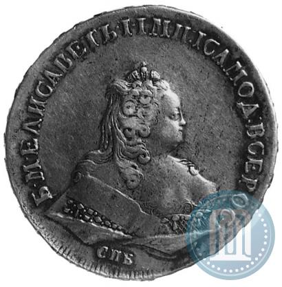 Picture 1 rouble 1744 year СПБ 