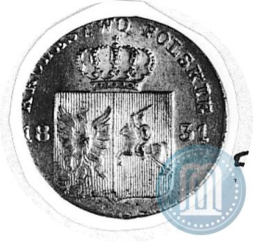 Фото 10 грошей 1831 года KG "Польское восстание"