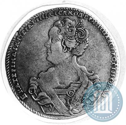 Фото Полтина 1726 года СПБ "Петербургский тип, портрет влево"