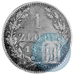Фото 1 злотый 1835 года  "Свободный город Краков"
