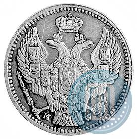 Picture 20 kopecks - 40 groszy 1850 year MW 