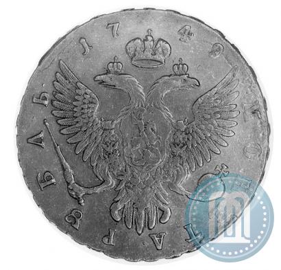 Picture 1 rouble 1749 year ММД 