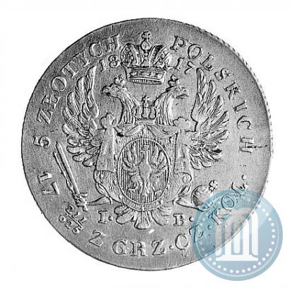 Фото 5 злотых 1817 года IB 