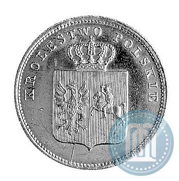 Фото 2 злотых 1831 года KG "Польское восстание"