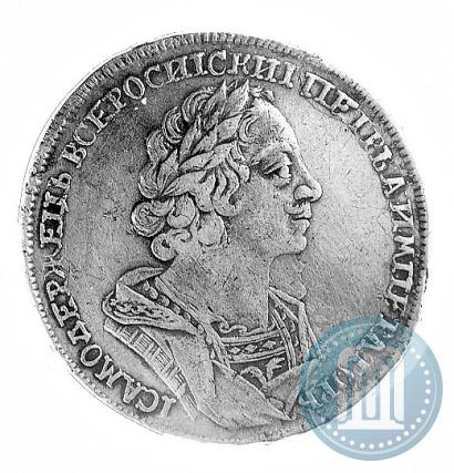 Фото 1 рубль 1724 года  "Портрет в античных доспехах"