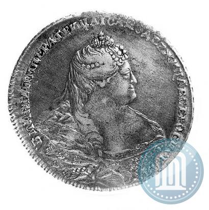 Фото 1 рубль 1739 года  "Московский тип"