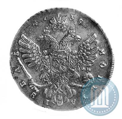 Фото 1 рубль 1739 года  "Московский тип"