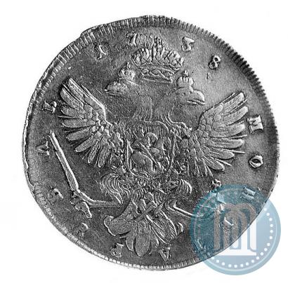 Фото 1 рубль 1738 года СПБ "Петербургский тип"