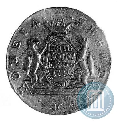Picture 5 kopecks 1771 year КМ 